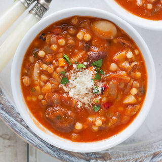 Sardinian Longevity Minestrone Soup from SoupAddict.com